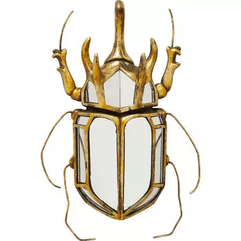Украшение настенное beetle (kare) золотой 25x39x6 см.
