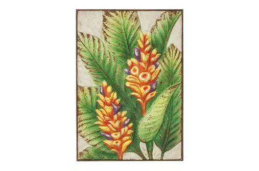 Украшение настенное flower (kare) мультиколор 57x81x7 см.