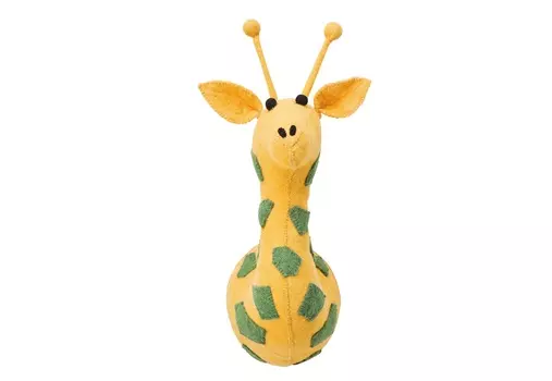 Украшение настенное giraffe head (kare) желтый 17x46x26 см.
