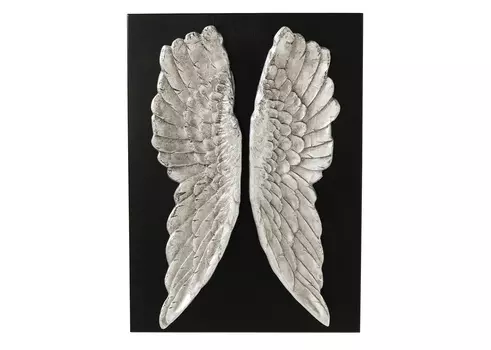 Украшение настенное wings (kare) белый 80x110x13 см.