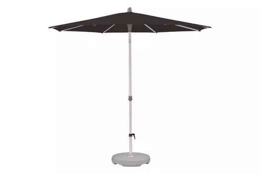 Уличный зонт alu-smart (glatz) черный 200x246x200 см.