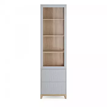 Узкая витрина case cs164 (the idea) серый 58x212x45 см.