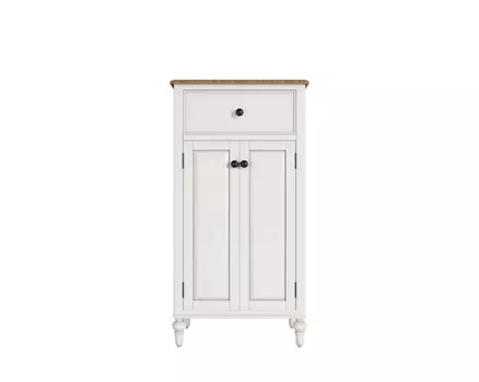 Узкий комод odri с дверками (etg-home) белый 60x120x40 см.