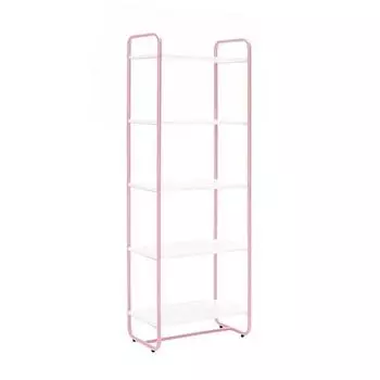 Узкий стеллаж bauhaus (woodi) розовый 34.0x162.0x58.0 см.