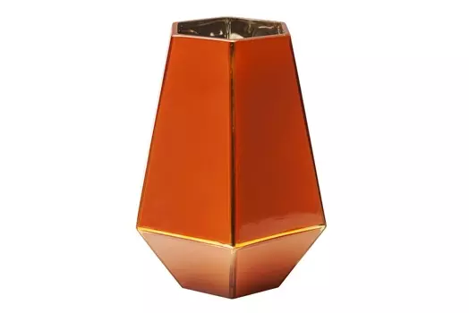 Ваза art pastel (kare) оранжевый 17x21x17 см.