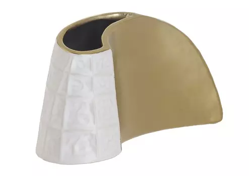 Ваза buggy (to4rooms) белый 24x14x10 см.