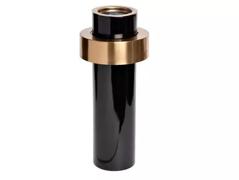 Ваза черная с декором (garda decor) черный 34 см.