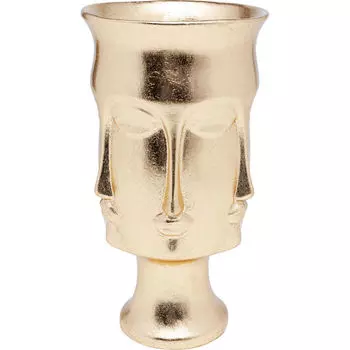 Ваза декоративная jasper (kare) золотой 37 см.