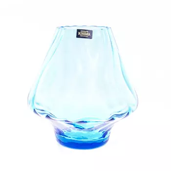 Ваза для цветов crystalite bohemia 17см (crystalite bohemia) голубой 18 см.