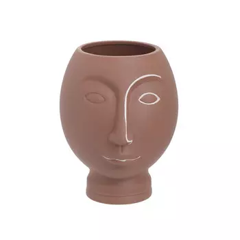 Ваза face delft (to4rooms) коричневый 14x18x4 см.