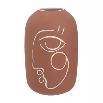 Ваза face rodez (to4rooms) коричневый 16x25x16 см.