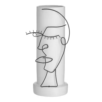 Ваза face (to4rooms) белый 17x32x13 см.