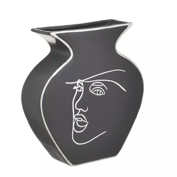 Ваза face (to4rooms) белый 24x26x7 см.