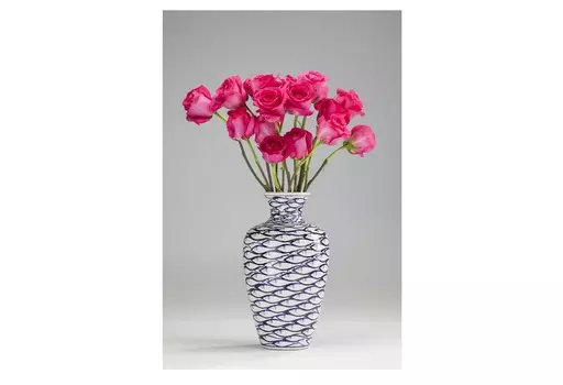 Ваза fischschwarm (kare) синий 19x34x19 см.