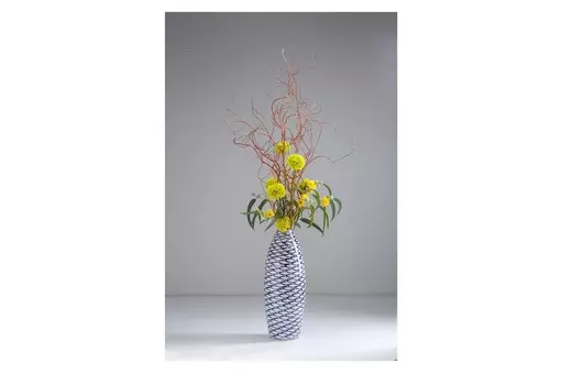 Ваза fischschwarm (kare) синий 21x56x21 см.