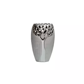 Ваза (garda decor) серебристый 14x24x9 см.