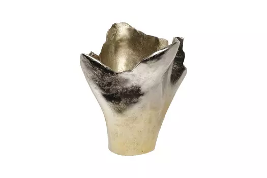 Ваза (garda decor) серебристый 33x34x29 см.