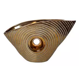 Ваза (garda decor) золотой 20x35x11 см.