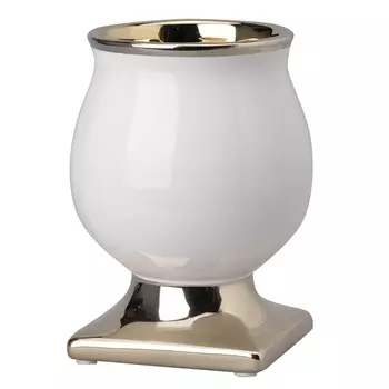 Ваза (glasar) белый 11.0x15.0x11.0 см.