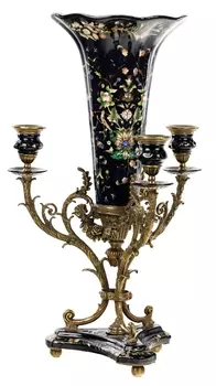 Ваза (glasar) черный 29.0x50.0x29.0 см.