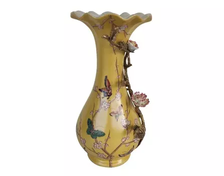 Ваза (glasar) желтый 18.0x17.0x32.0 см.