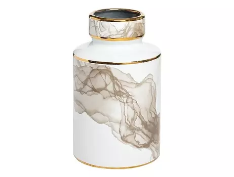 Ваза керамическая белая (garda decor) мультиколор 14x25x14 см.