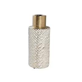 Ваза керамическая золотистая (garda decor) мультиколор 12x29 см.