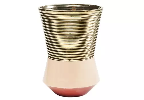 Ваза pipe (kare) золотой 16x22x16 см.