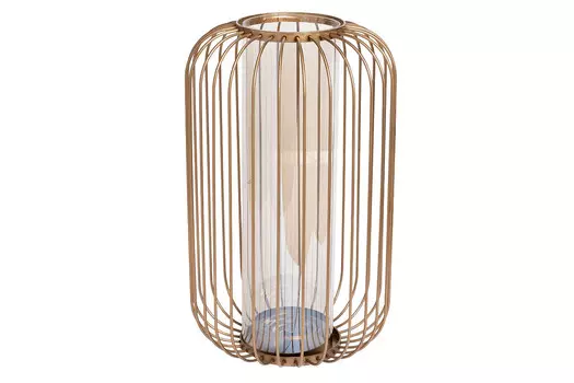 Ваза-подсвечник декоративная (garda decor) золотой 21x35 см.