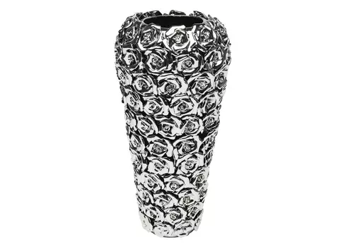 Ваза rose multi (kare) серебристый 18x37x18 см.