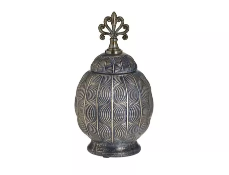 Ваза с крышкой adduct (to4rooms) золотой 27 см.