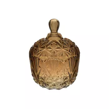 Ваза с крышкой asine (to4rooms) золотой 19 см.