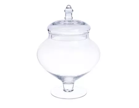 Ваза с крышкой ayvalik (to4rooms) прозрачный 25 см.