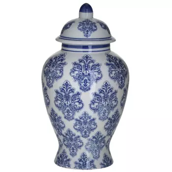 Ваза с крышкой garotte (to4rooms) синий 27.0 см.