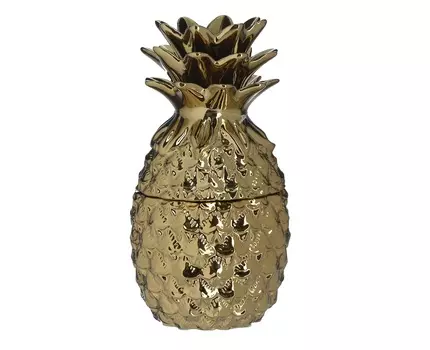 Ваза с крышкой jose (to4rooms) золотой 25.5 см.