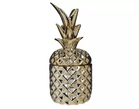 Ваза с крышкой kader (to4rooms) золотой 25.0 см.