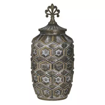 Ваза с крышкой pineapple m (to4rooms) золотой 36 см.