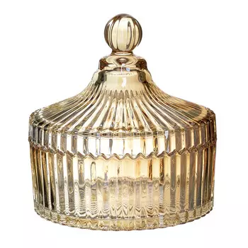 Ваза с крышкой polite (to4rooms) золотой 16.0 см.