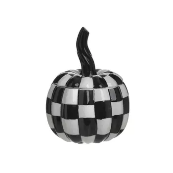 Ваза с крышкой pumpkin (to4rooms) черный 14x19x14 см.