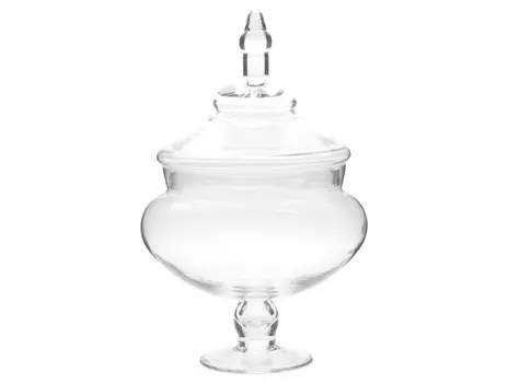 Ваза с крышкой saint-german (to4rooms) прозрачный 37.5 см.