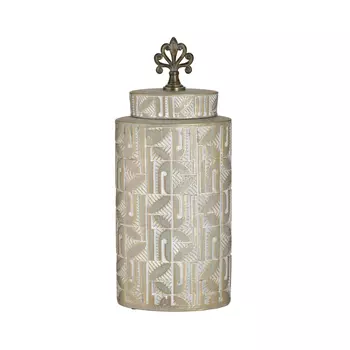 Ваза с крышкой (to4rooms) золотой 17x40x12 см.