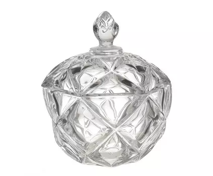 Ваза с крышкой ypres (to4rooms) прозрачный 20 см.