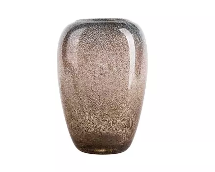 Ваза стеклянная бежевая (garda decor) мультиколор 17x27 см.