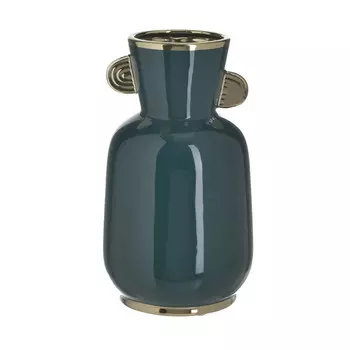 Ваза stride (to4rooms) зеленый 13x23x13 см.