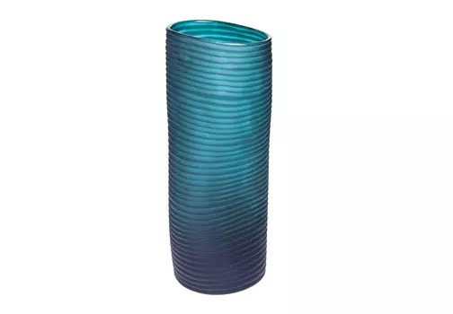 Ваза swirl (kare) синий 16x36x16 см.
