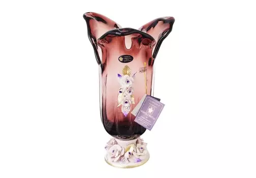 Ваза white cristal (white cristal) красный