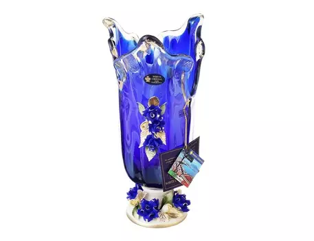 Ваза white cristal (white cristal) синий