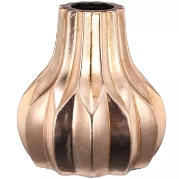 Ваза zia glow (glasar) золотой 14.5x14.5x15.01 см.