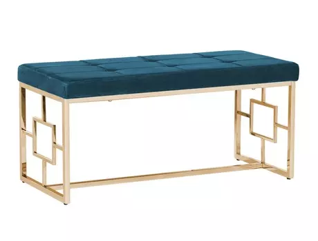 Велюровая банкетка (garda decor) зеленый 99x46x45 см.