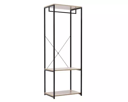 Вешалка напольная-стеллаж tashov (to4rooms) черный 60x40 см.